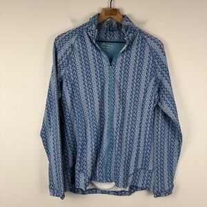 Peter Millar Womens Lightweight Jacket M Full Zip UPF 50+ Golf Back Pocket Sz L